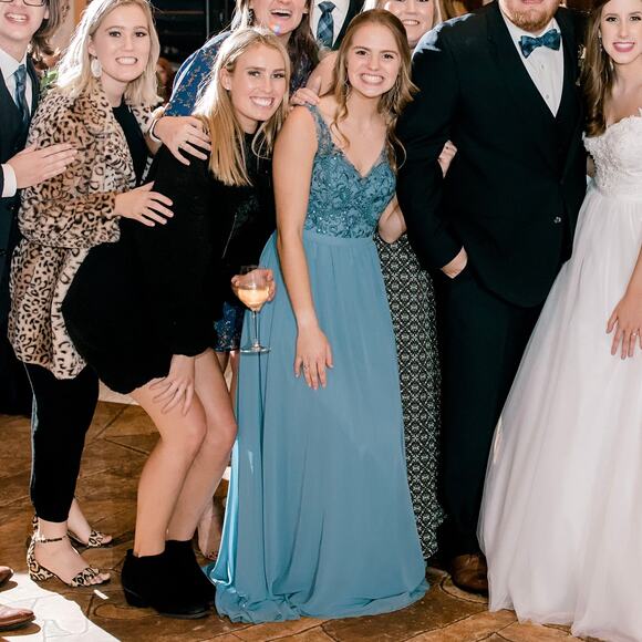 Kennedy Blue Slate Blue Formal Bridesmaid/Prom Dress - SIZE 6 - Picture 5 of 11